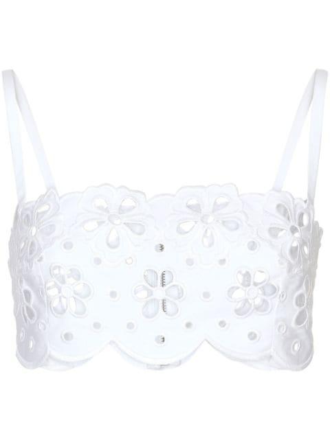 cut-out detailed cotton top by DOLCE&GABBANA