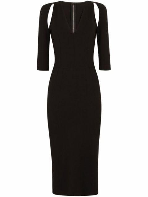 cut-out midi dress by DOLCE&GABBANA