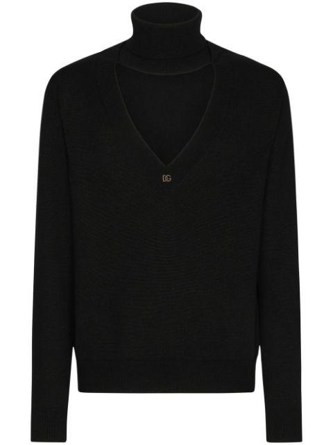 cut-out roll neck jumper by DOLCE&GABBANA