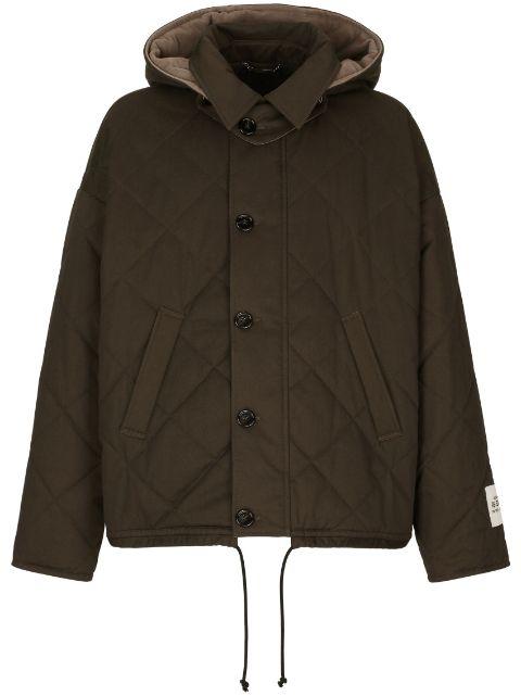 diamond-quilt padded jacket by DOLCE&GABBANA