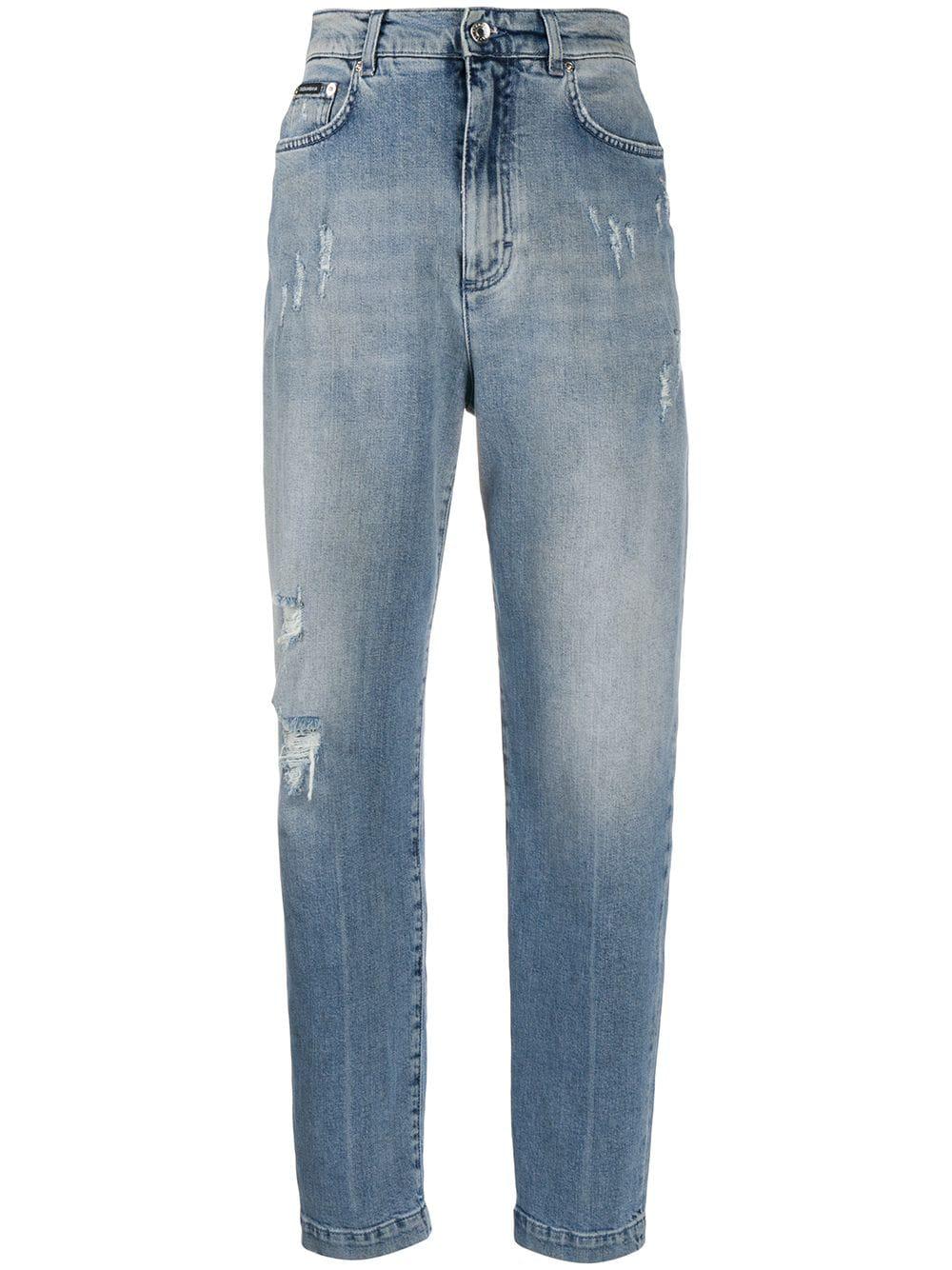 distressed boyfriend jeans by DOLCE&GABBANA