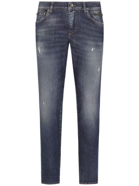 distressed-effect skinny jeans by DOLCE&GABBANA