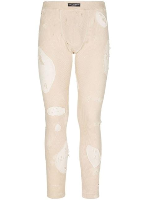distressed skinny-cut jeans by DOLCE&GABBANA