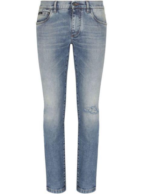distressed skinny jeans by DOLCE&GABBANA