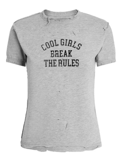 distressed slogan-print T-shirt by DOLCE&GABBANA