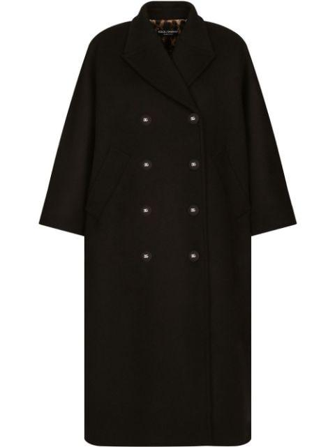 double-breasted baize coat by DOLCE&GABBANA