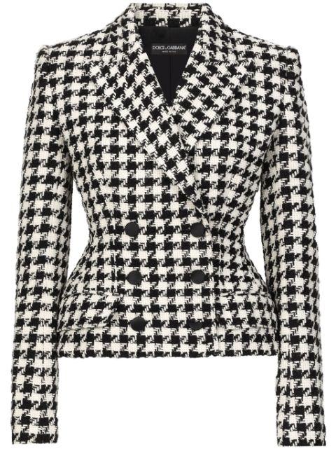 double breasted check blazer by DOLCE&GABBANA