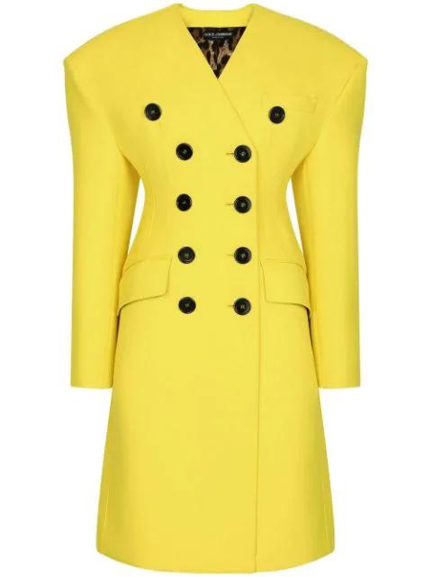 double-breasted coat by DOLCE&GABBANA