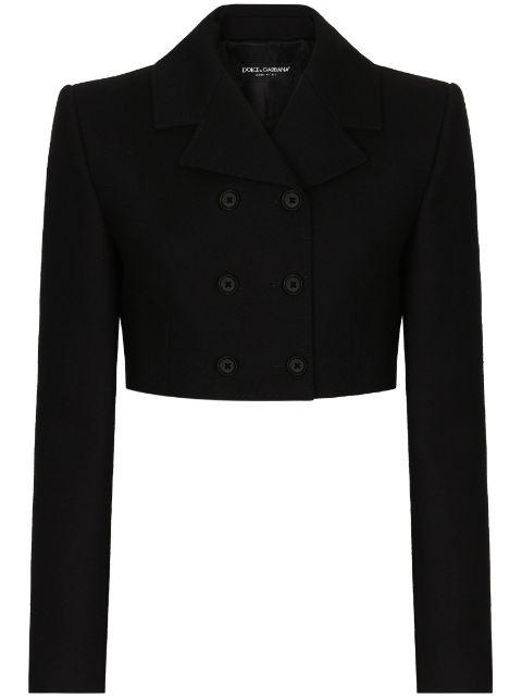double-breasted cropped blazer by DOLCE&GABBANA