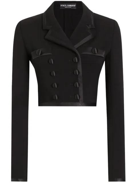 double-breasted cropped jacket by DOLCE&GABBANA