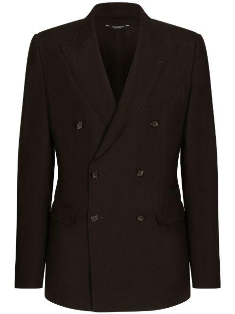 double-breasted linen blazer by DOLCE&GABBANA