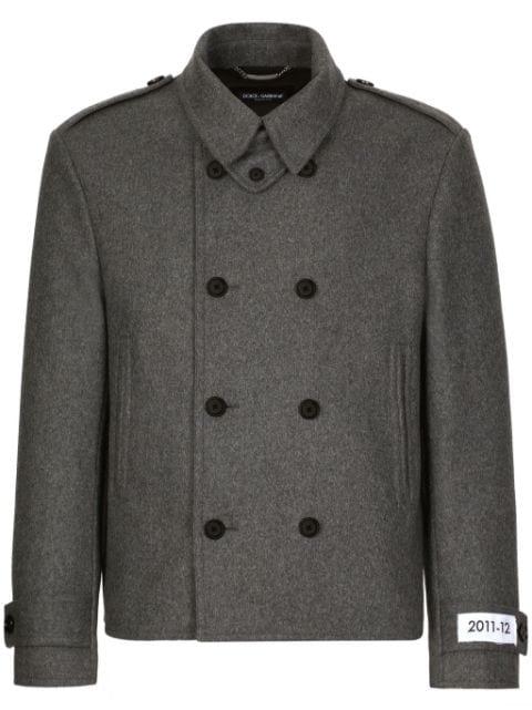 double-breasted peacoat by DOLCE&GABBANA