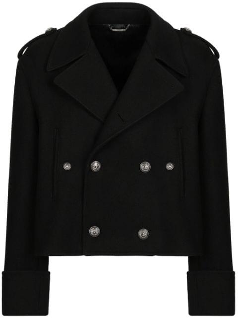 double-breasted peacoat by DOLCE&GABBANA