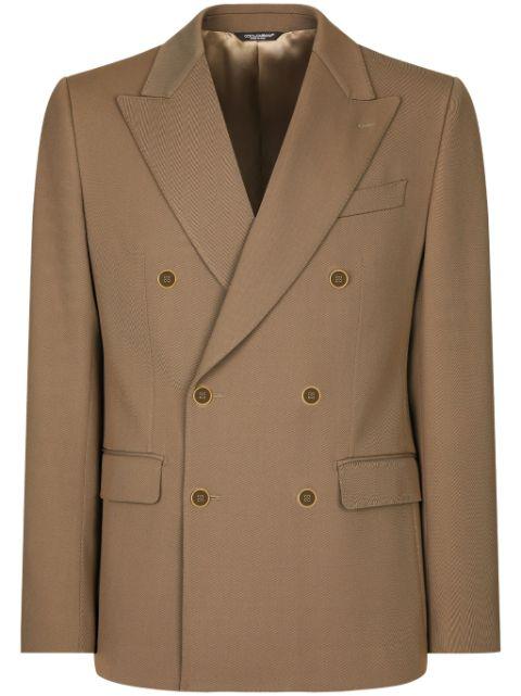 double-breasted peak lapel jacket by DOLCE&GABBANA