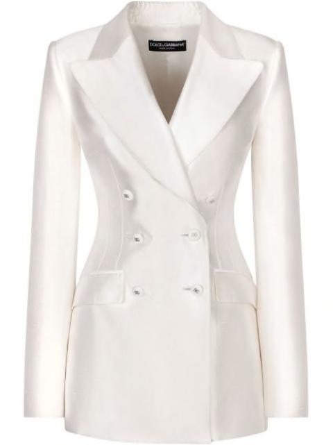 double-breasted silk blazer by DOLCE&GABBANA