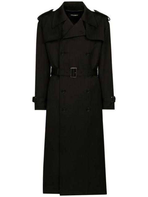 double-breasted trench coat by DOLCE&GABBANA