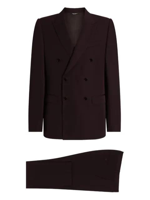 double-breasted wool suit by DOLCE&GABBANA