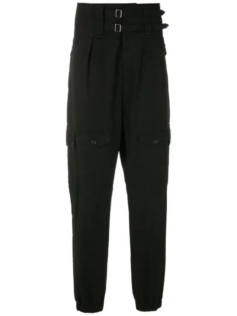 double-buckle fastening trousers by DOLCE&GABBANA
