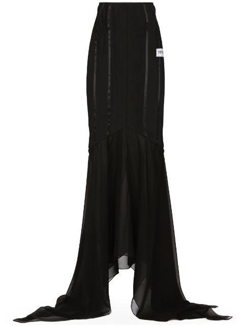 draped mermaid maxi skirt by DOLCE&GABBANA