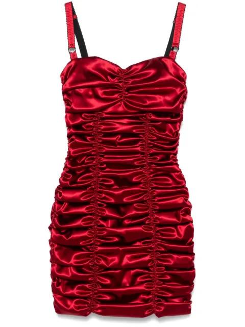 draped satin minidress by DOLCE&GABBANA