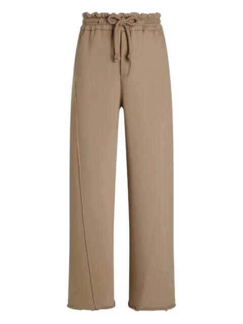 drawstring frayed-edge track pants by DOLCE&GABBANA