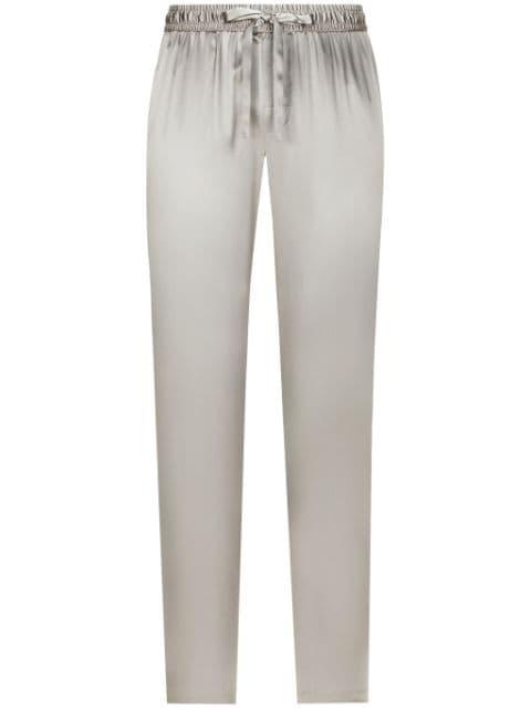 drawstring silk trousers by DOLCE&GABBANA