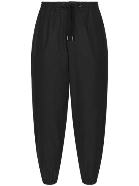 drawstring-waist cotton track pants by DOLCE&GABBANA