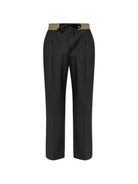 drawstring-waist pleated trousers by DOLCE&GABBANA