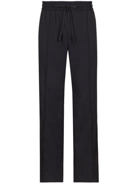 drawstring-waist wide-leg trousers by DOLCE&GABBANA