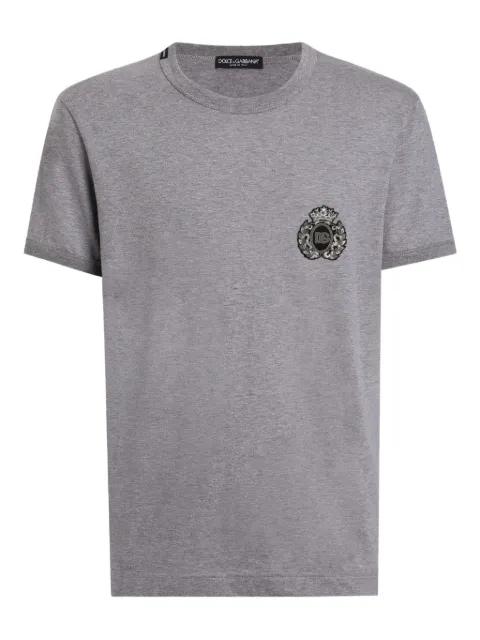 embellished crew-neck T-shirt by DOLCE&GABBANA