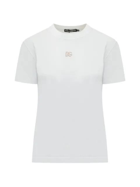 embellished-logo T-shirt by DOLCE&GABBANA