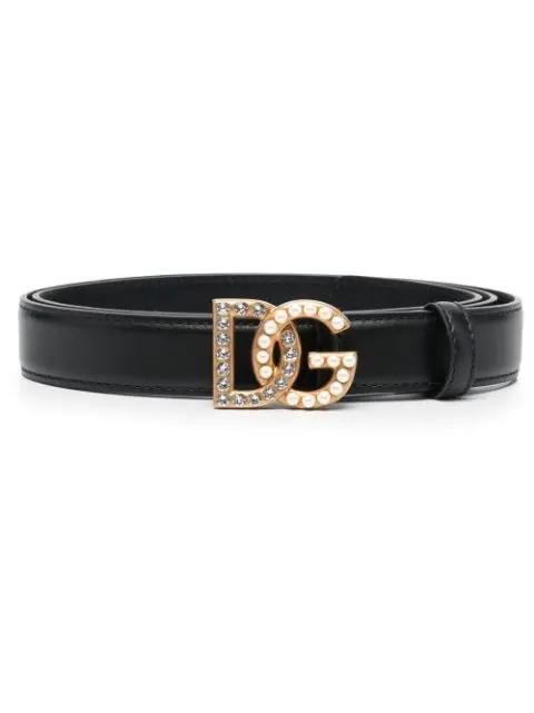 embellished logo-buckle belt by DOLCE&GABBANA