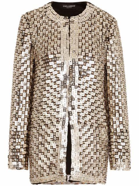 embellished open-front jacket by DOLCE&GABBANA