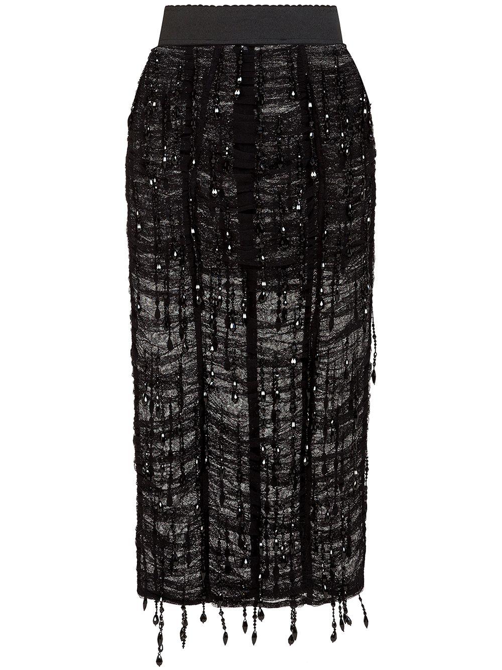 embellished pencil skirt by DOLCE&GABBANA