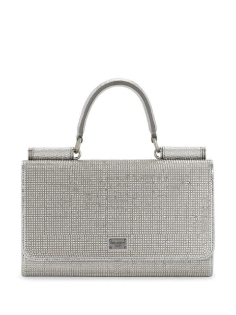 embellished satin phone bag by DOLCE&GABBANA