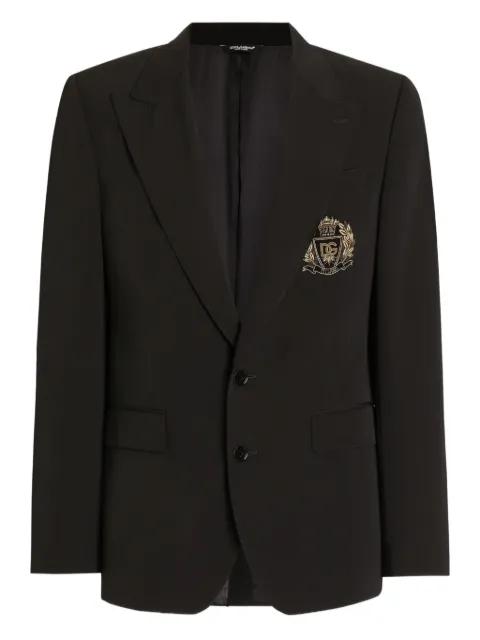 embellished single-breasted blazer by DOLCE&GABBANA