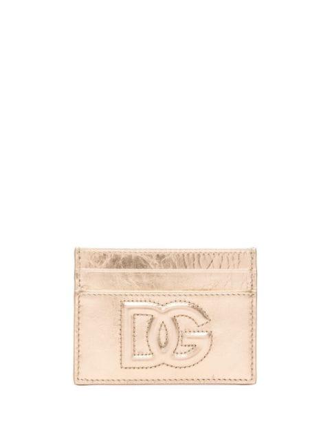 embossed-logo metallic-effect wallet by DOLCE&GABBANA