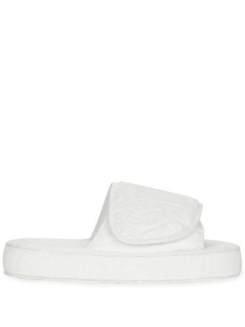 embossed-logo touch-strap slippers by DOLCE&GABBANA
