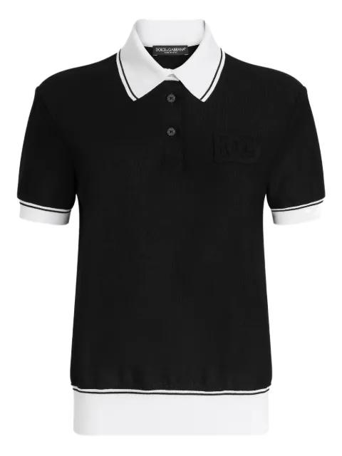 embrodiered-logo polo top by DOLCE&GABBANA