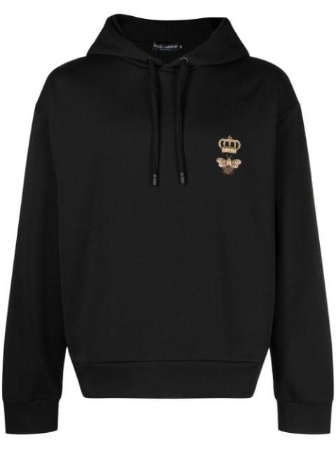 embroidered cotton hoodie by DOLCE&GABBANA