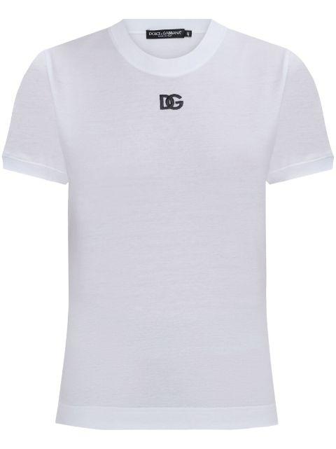 embroidered-logo T-shirt by DOLCE&GABBANA