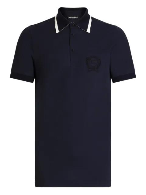 embroidered-logo polo shirt by DOLCE&GABBANA