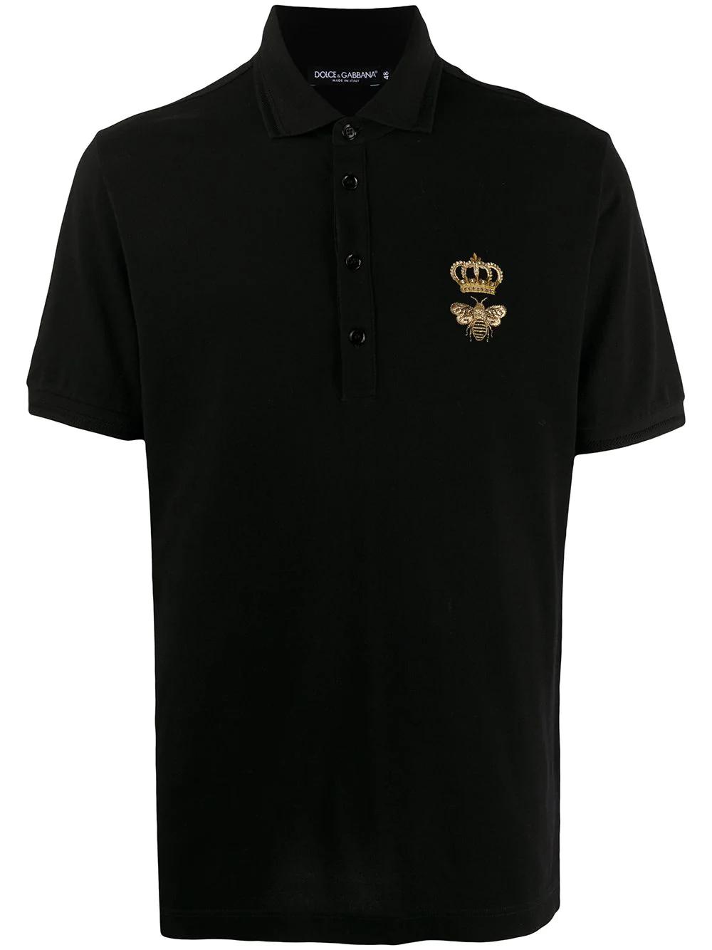 embroidered piqué polo shirt by DOLCE&GABBANA