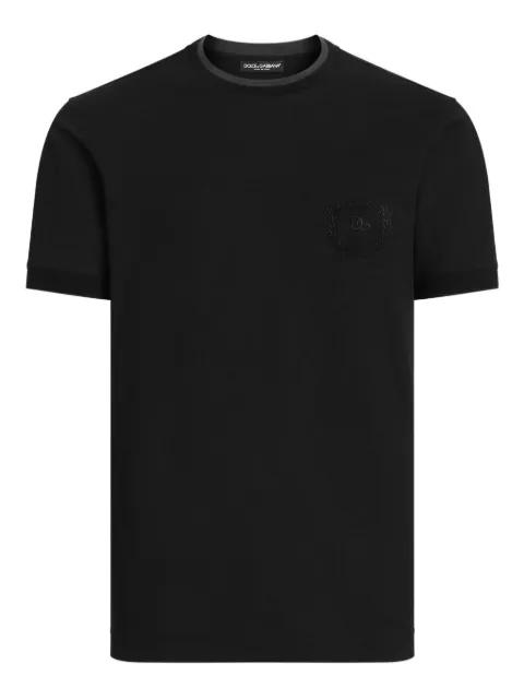 embroidery-logo T-shirt by DOLCE&GABBANA
