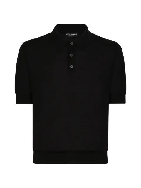 extra-fine cashmere polo shirt by DOLCE&GABBANA