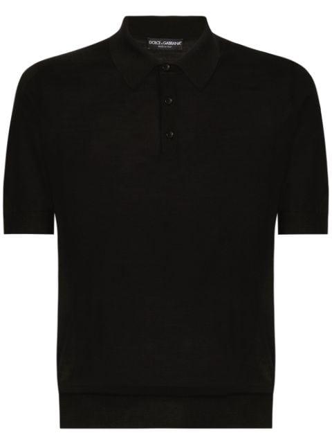 fine-knit polo shirt by DOLCE&GABBANA