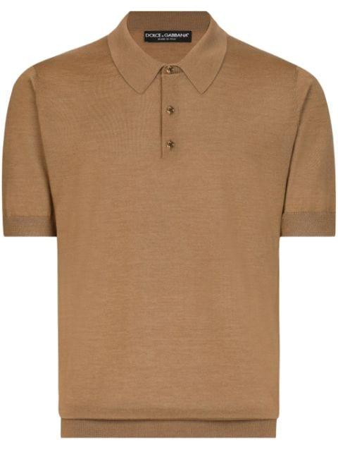 fine-knit polo shirt by DOLCE&GABBANA
