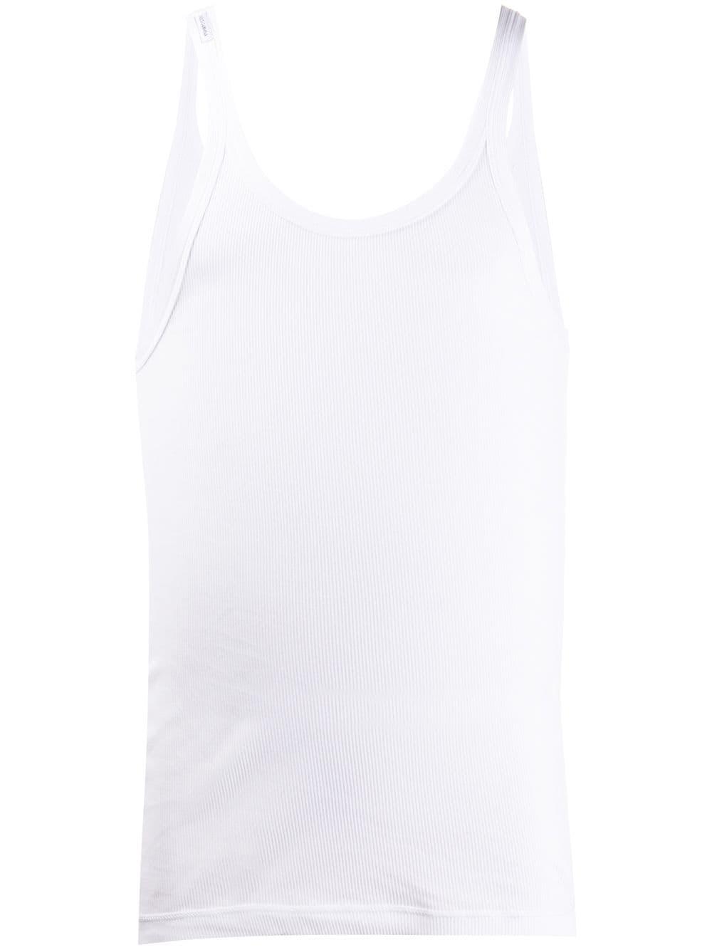 fine-rib cotton tank top by DOLCE&GABBANA