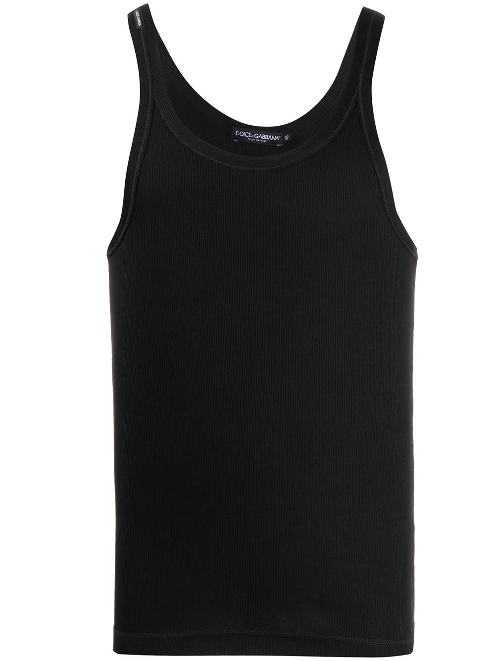 fine-rib cotton tank top by DOLCE&GABBANA