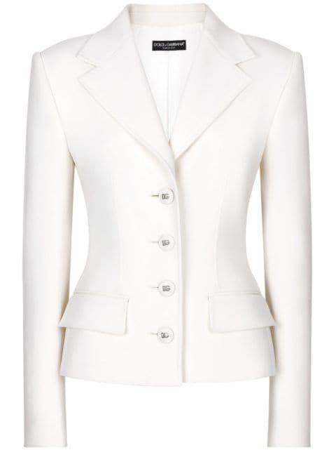 fitted-waistline single-breasted blazer by DOLCE&GABBANA